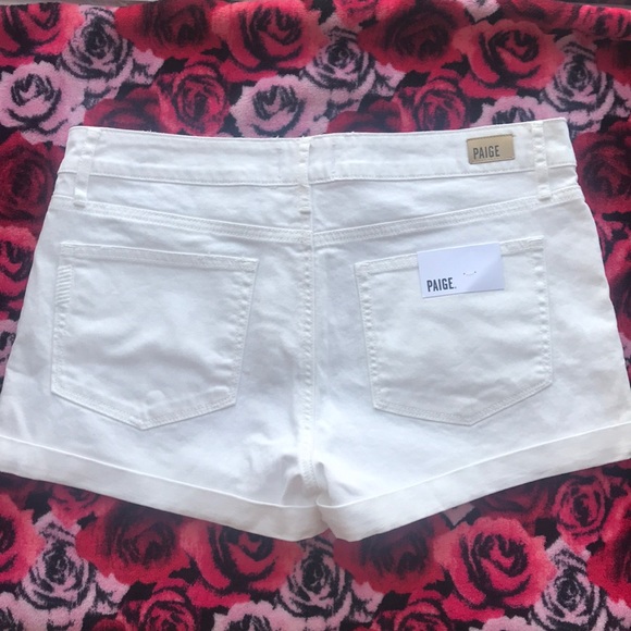 PAIGE Denim Shorts White - Picture 4 of 4